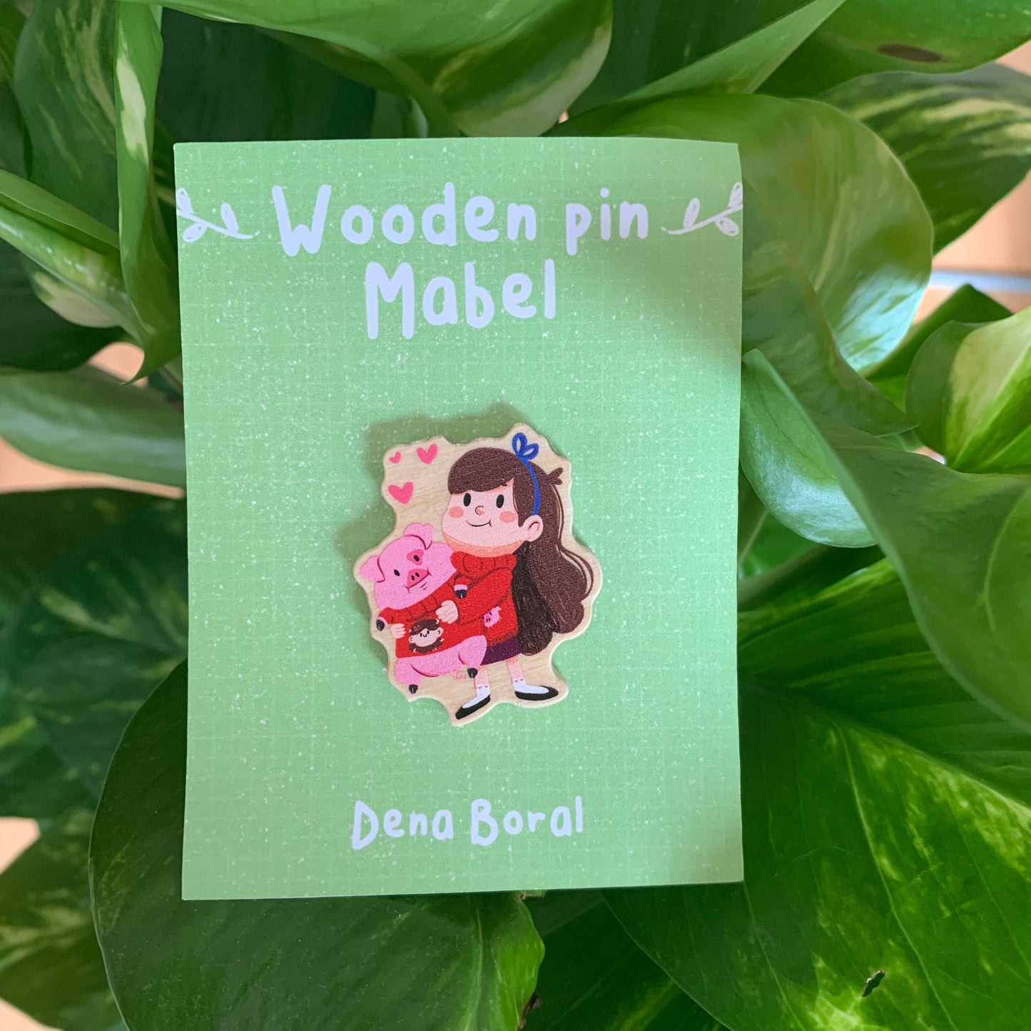 Mabel Pines Gravity Falls Pin de Madera Natural