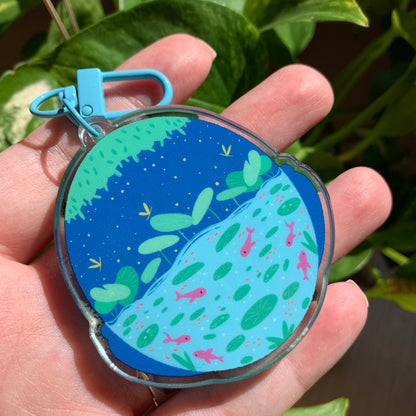 Shaker Rana y Nenufar Llavero | Tamagotchi shaker Keychain