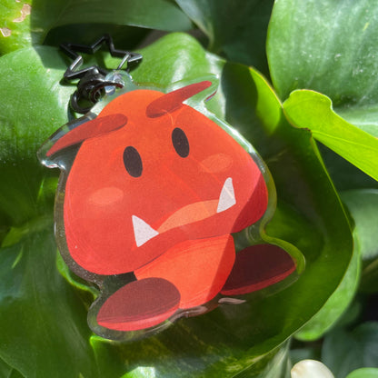 Llavero Goomba | Keyring Keychain Acrilico colgante regalo llaves mochila Keychain