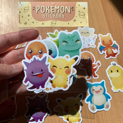 Pack Pegatinas Poke | Stickers Pack Fanart