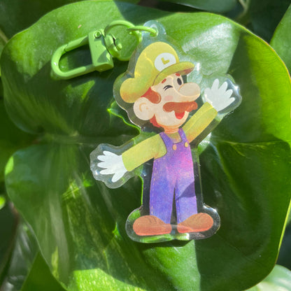 Llavero Luigi | Keyring Keychain Acrilico colgante regalo llaves mochila Keychain