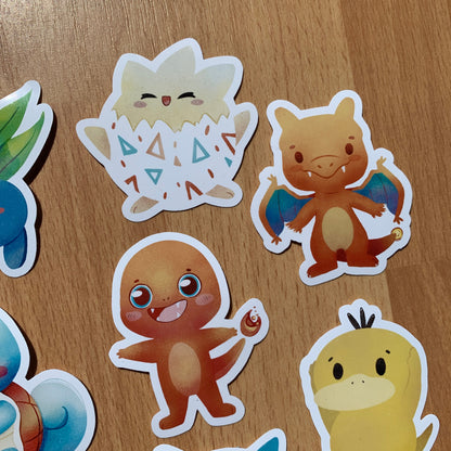 Pack Pegatinas Poke | Stickers Pack Fanart