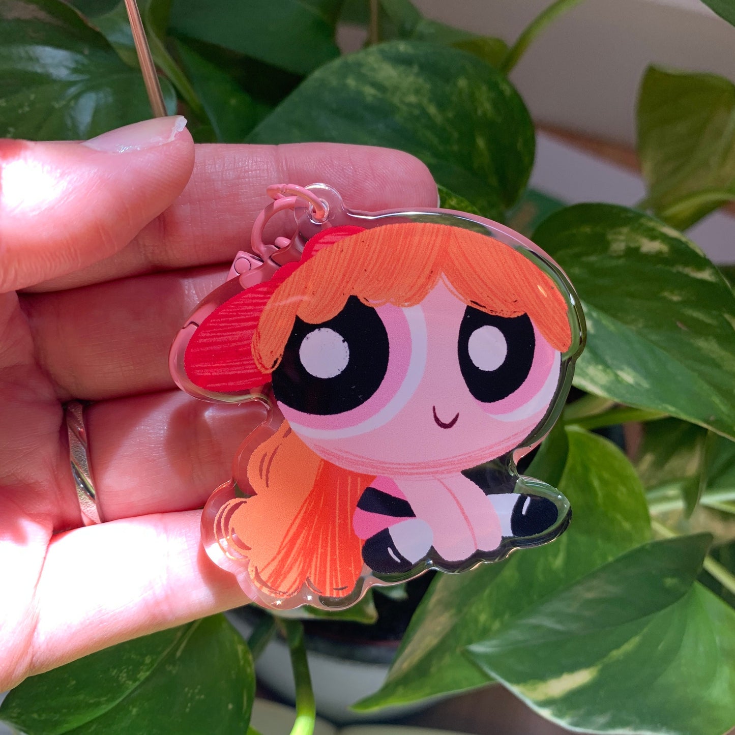 Llavero Pétalo Las Supernenas | Blossom The Powerpuff Girls Keychain | Cartoon Network Fanart | Las Chicas Superpoderosas