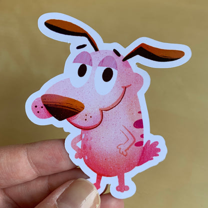 Pack Pegatinas Agallas el Perro Cobarde | Courage the Cowardly Dog Stickers Pack | Fanart