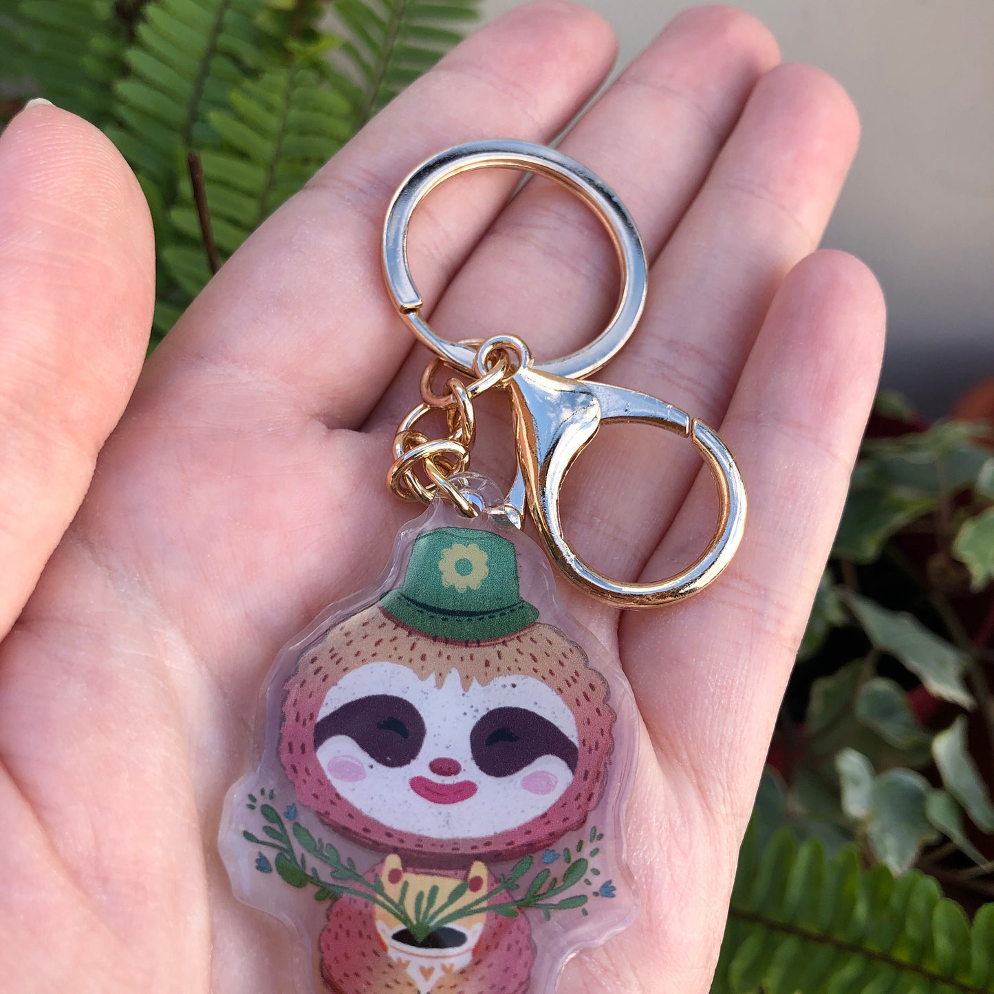 Leif Keyring | Gandulio llavero | Animal Crossing Llavero | New Horizons | Llavero colgante regalo llaves mochila Keychain