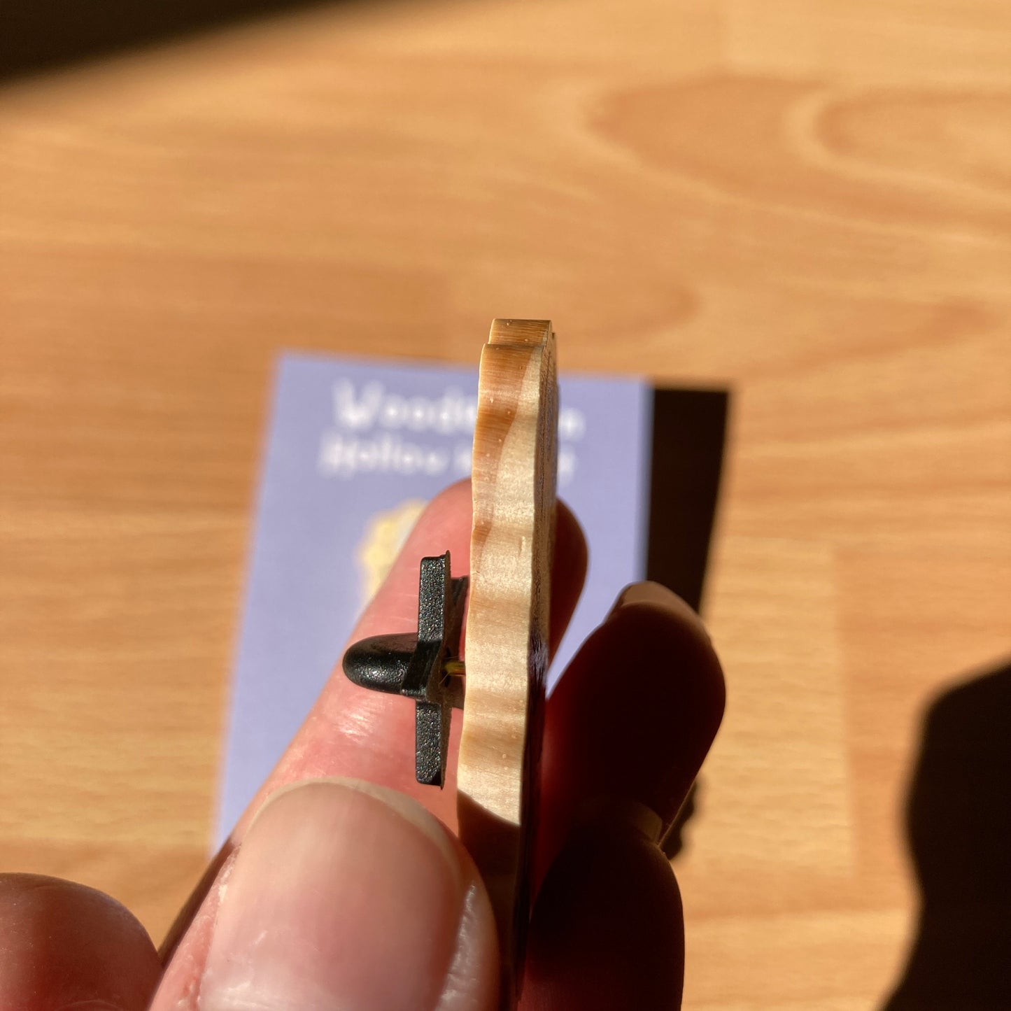 Pin de Madera Hollow Knight: Wooden Pin Inspired Videogame,  Original Regalo Eco Friendly Madera Natural