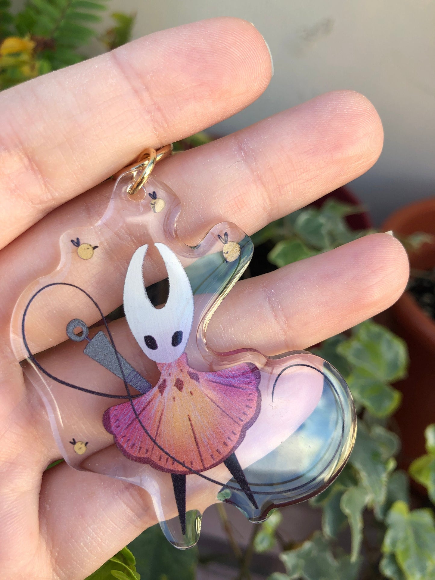Hornet Keyring: Llavero Acrilico de la colección Hollow Knight, colgante para mochila