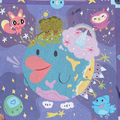 Print Tamagotchi Paradise de la colección de ilustraciones "Welcome Tamagotchi Paradise"