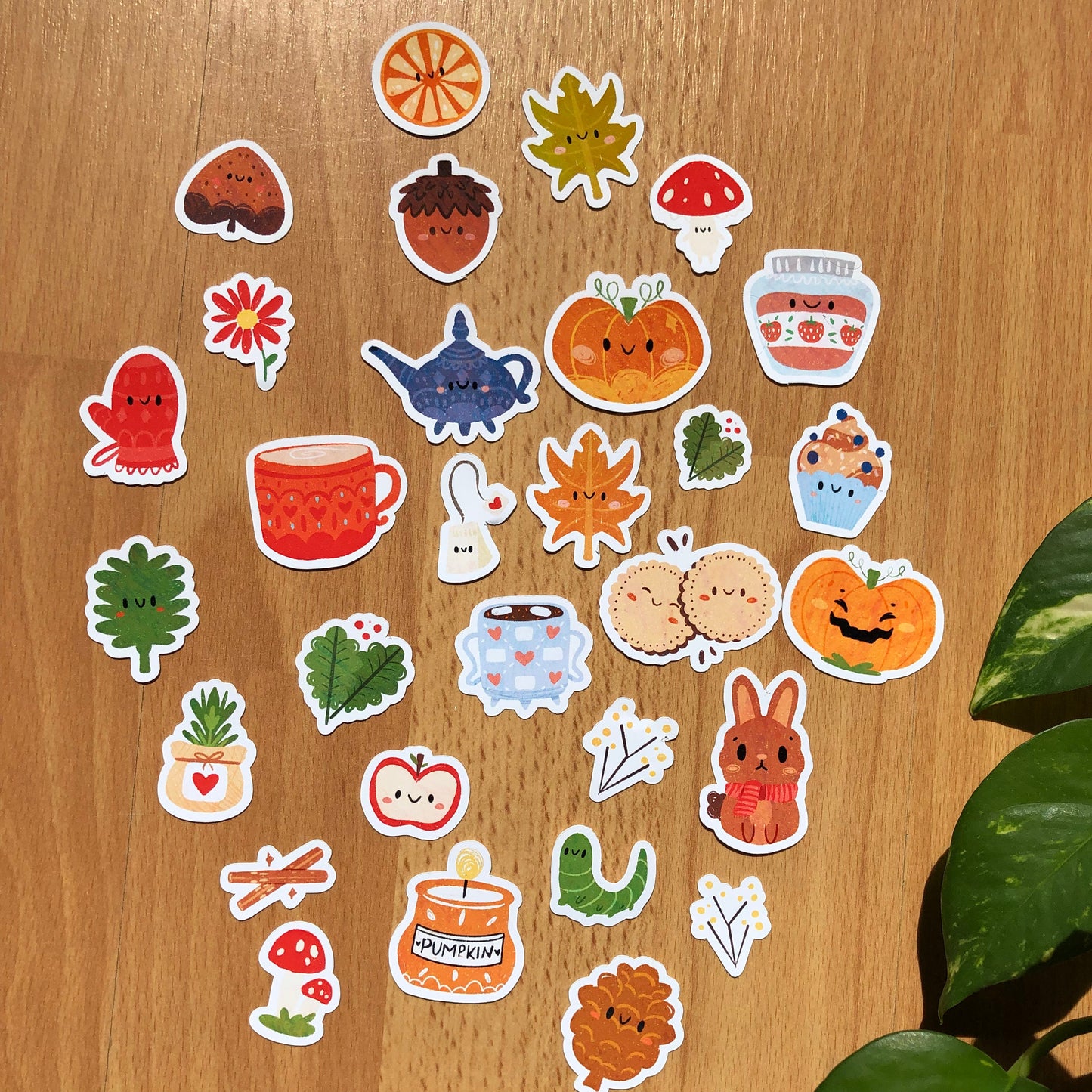 Pack de Pegatinas Otoño, Pegatinas Otoñales Halloween