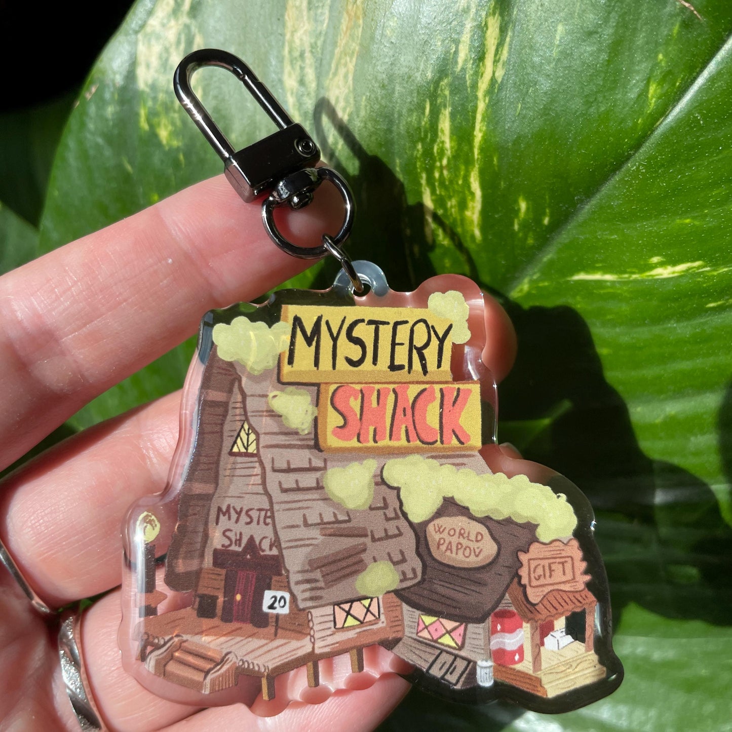 Mistery Shack Gravity Falls Keychain Keyring |  llavero | Fanart colgante regalo llaves mochila
