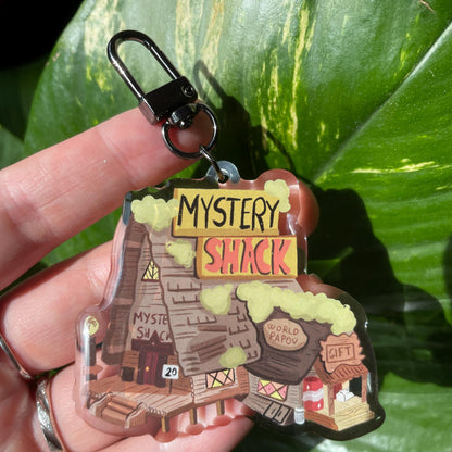 Mistery Shack Gravity Falls Keychain Keyring |  llavero | Fanart colgante regalo llaves mochila