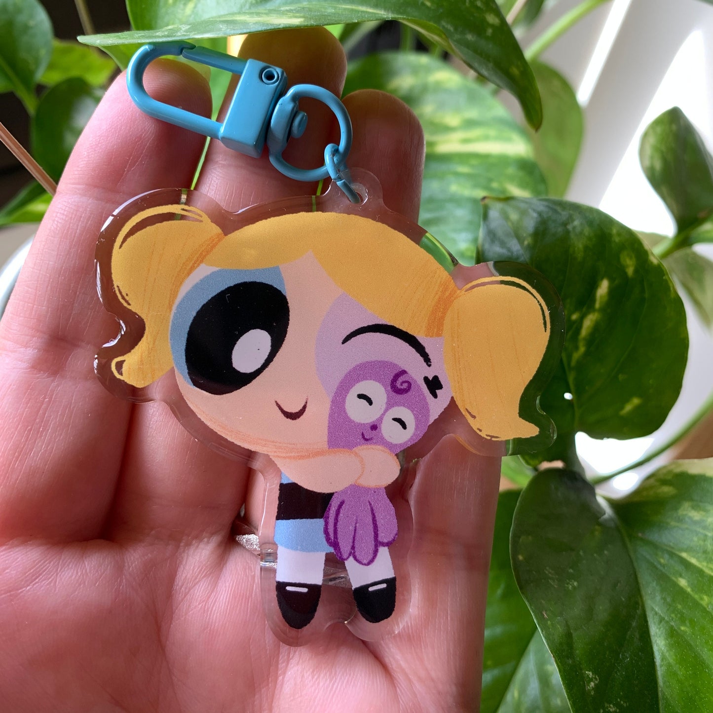 Llavero Burbuja Las Supernenas | Bubbles The Powerpuff Girls Keychain | Cartoon Network Fanart | Las Chicas Superpoderosas