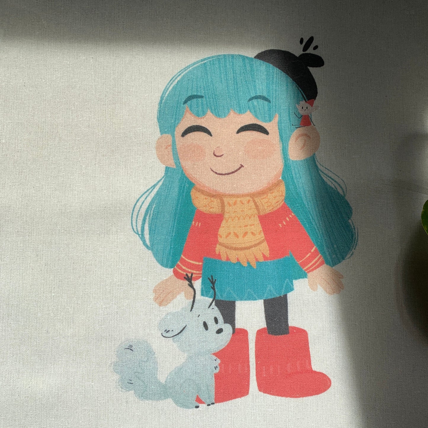 Tote Bag Hilda | Totebag Fanart Hilda The Series | Netflix Fan Art 100% Cotton 40x40cm 16x16inch
