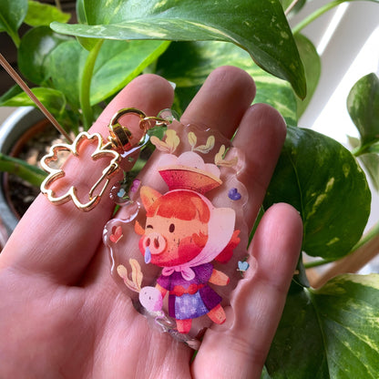 Daisy Mae Keyring | Juliana llavero | Animal Crossing Llavero | New Horizons | Llavero colgante regalo llaves mochila Keychain