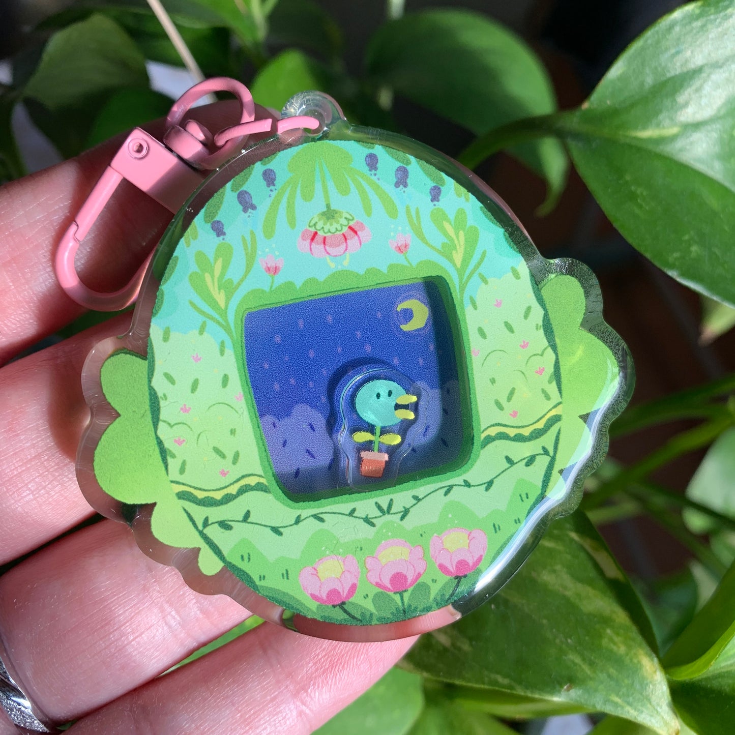 Llavero flores fanart | Tamagotchi shaker