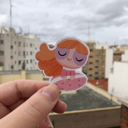Pack Pegatinas Pétalo Las Supernenas | Blossom The Powerpuff Girls Stickers Pack | Cartoon Network Fanart | Las Chicas Superpoderosas
