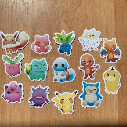 Pack Pegatinas Poke | Stickers Pack Fanart