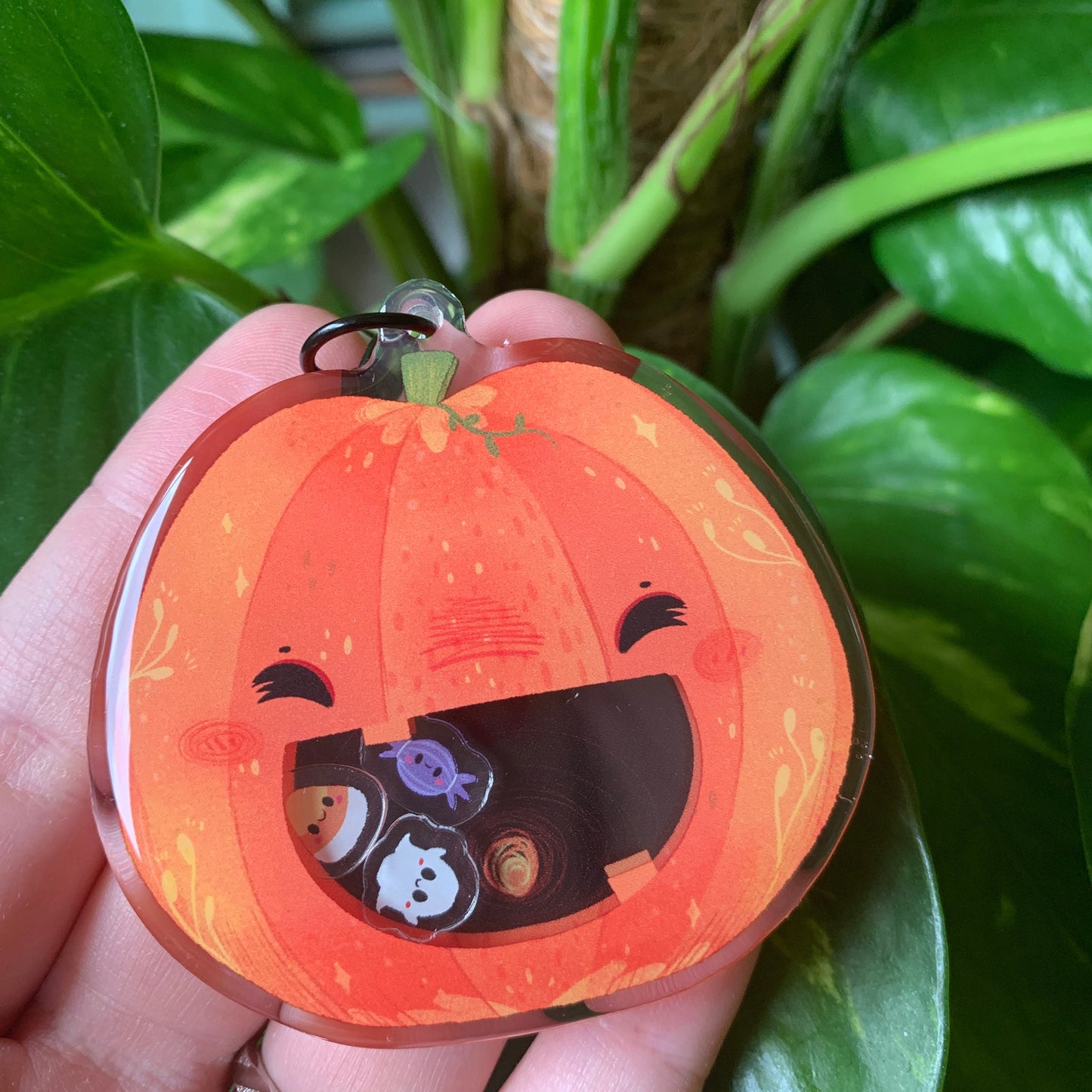 Llavero Halloween Calabaza | Tamagotchi shaker