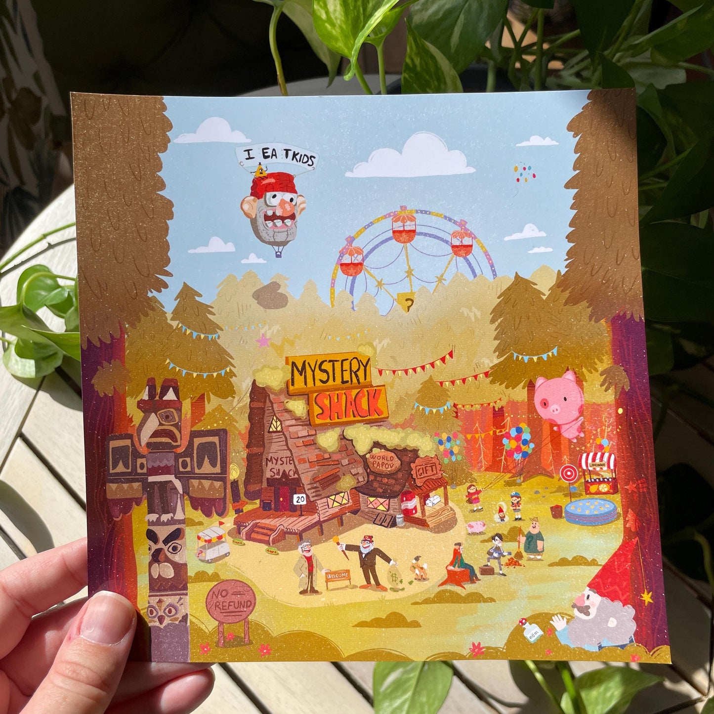 Print Gravity Falls Universe, Fanart, Ilustración impresa de la colección "Gravity Falls"