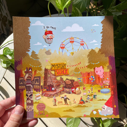 Print Gravity Falls Universe, Fanart, Ilustración impresa de la colección "Gravity Falls"