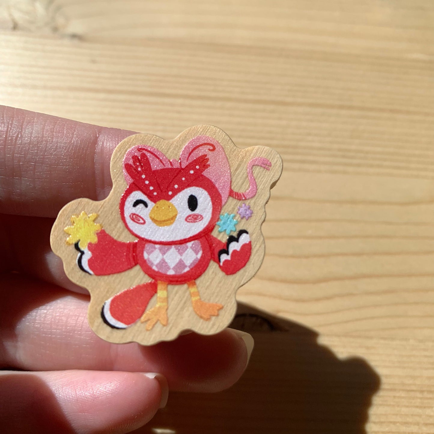 Pin de madera natural, Celeste Animal Crossing New Horizons, Nintendo Switch