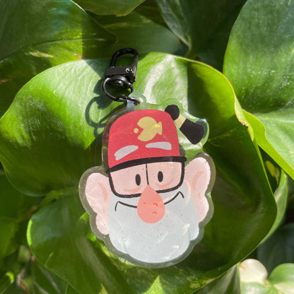 Stan Pines Gravity Falls Keychain Keyring |  llavero | Fanart colgante regalo llaves mochila