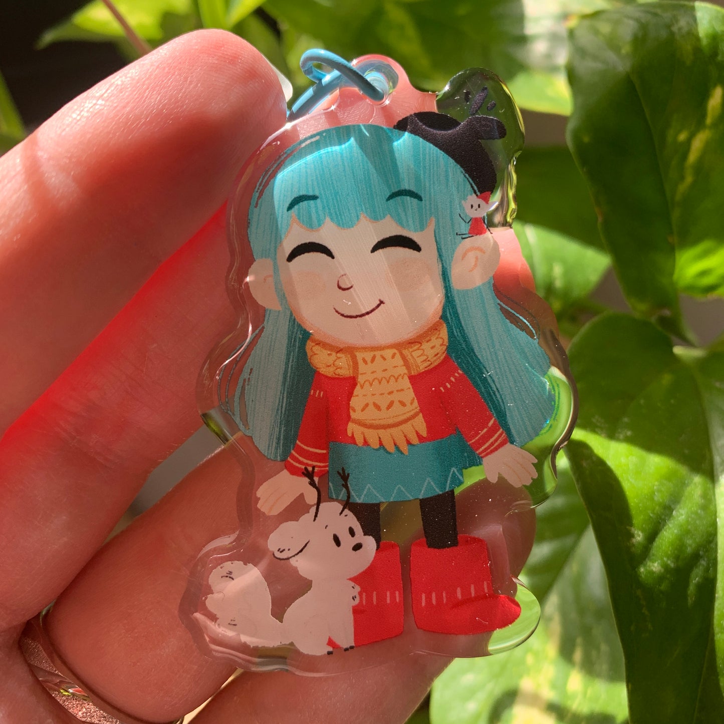 Hilda Keyring:  Hilda llavero del Fanart de la serie de Netflix Hilda the Series. Llavero colgante regalo para llaves o mochila