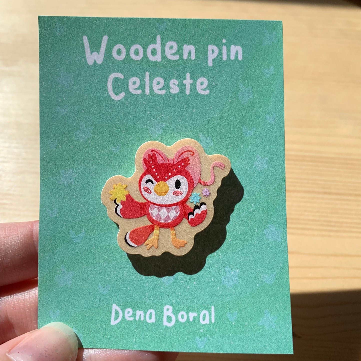 Pin de madera natural, Celeste Animal Crossing New Horizons, Nintendo Switch