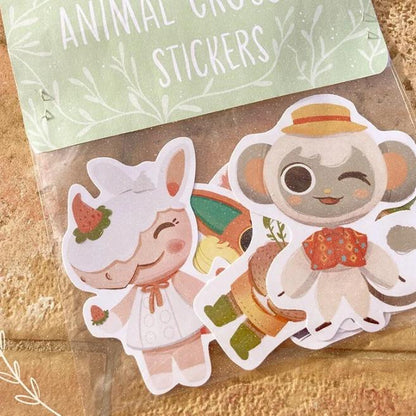 Pack 5 pegatinas Animal Crossing