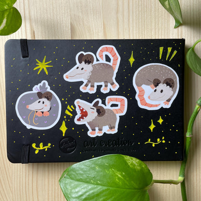 Pack de Pegatinas Zarigüeyas