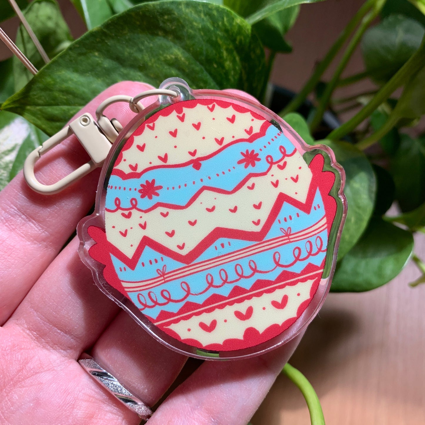 Llavero pollito en huevo de pascua  | Tamagotchi shaker