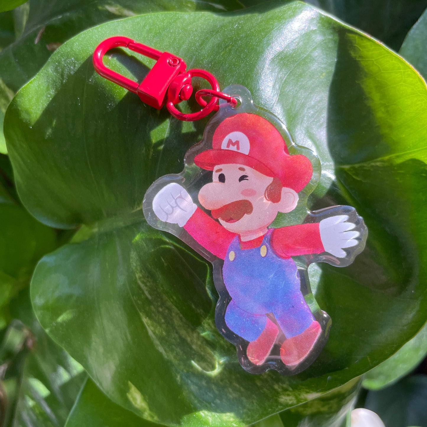 Llavero Mario: Keyring Keychain Acrilico colgante regalo llaves mochila Keychain