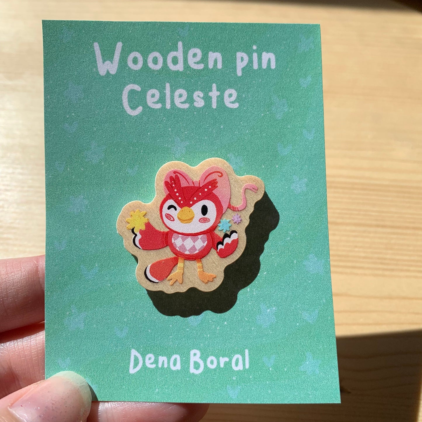 Pin de madera natural, Celeste Animal Crossing New Horizons, Nintendo Switch