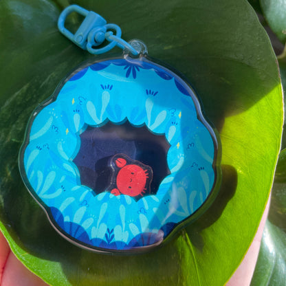 Shaker Cangrejo Llavero | Tamagotchi shaker Keychain