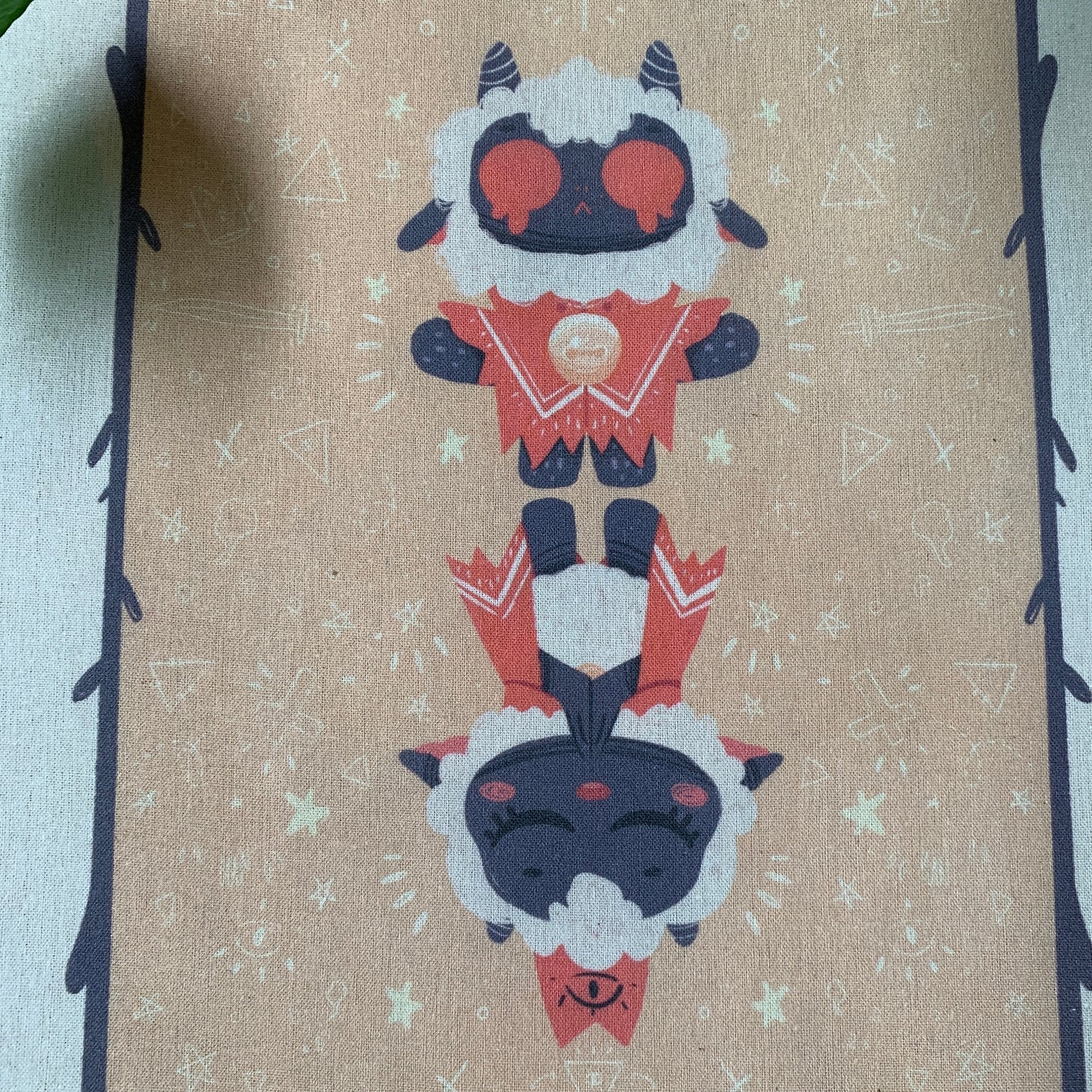 Tote Bag Ilustración Cult Of The Lamb | Bolsa Tela Fanart Cult Of The Lamb | Fan Art 100% Algodón 40x40cm 16x16inch