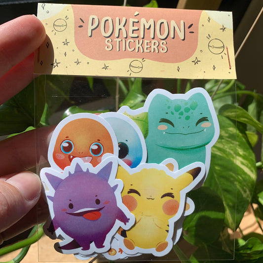 Pack Pegatinas Poke | Stickers Pack Fanart