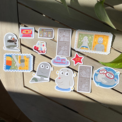 Pack Pegatinas Robot Dreams | Stickers Pack | Fanart