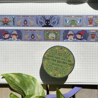 Washi Tape Over The Garden Wall Ilustrado: Cinta Decorativa Retro y Kawaii de la colección "OTGW"