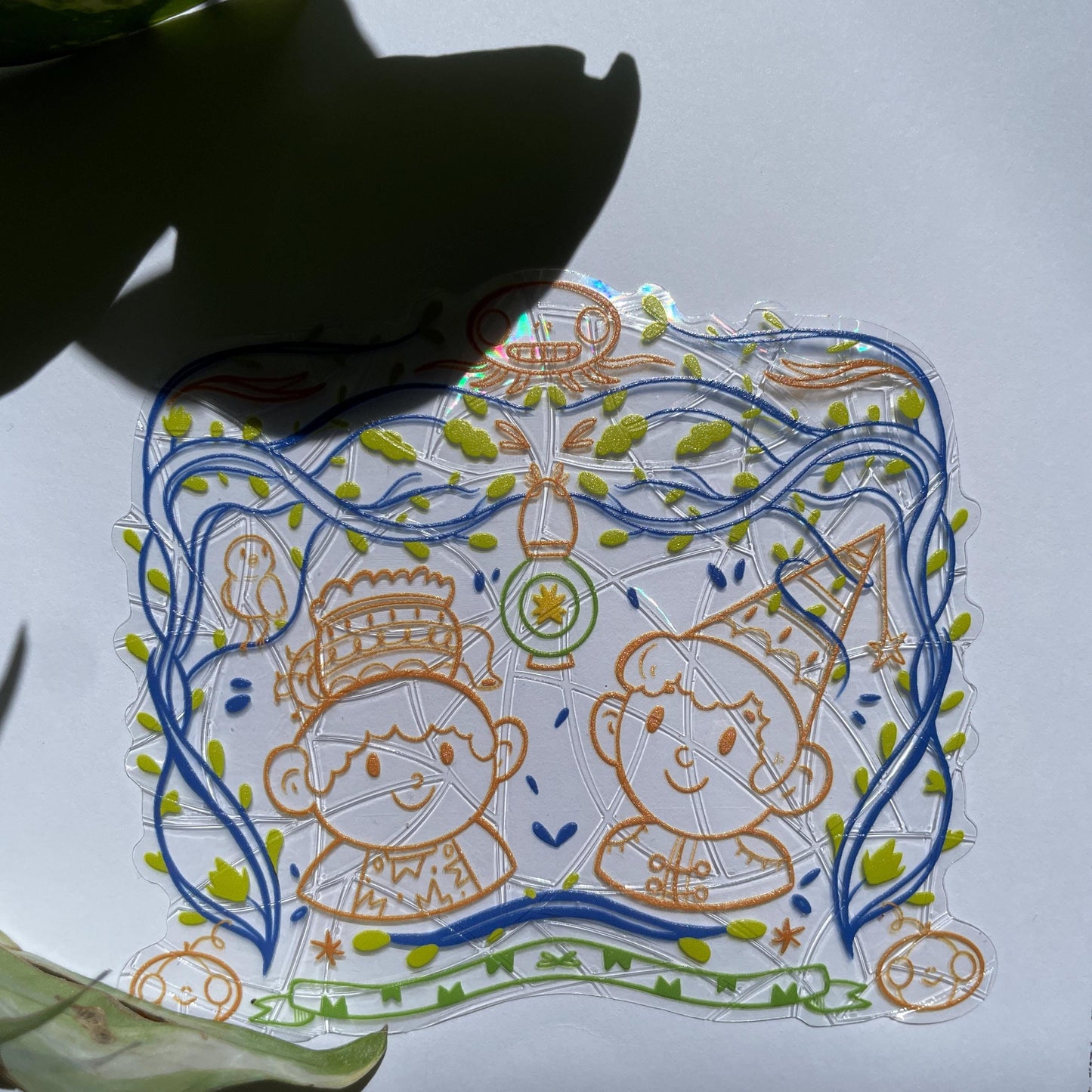 Wirt & Greg Suncatcher, OTGW Pegatina atrapasol reutilizable para ventana