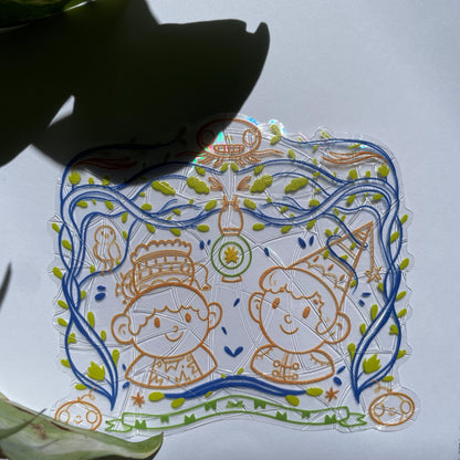 Wirt & Greg Suncatcher, OTGW Pegatina atrapasol reutilizable para ventana