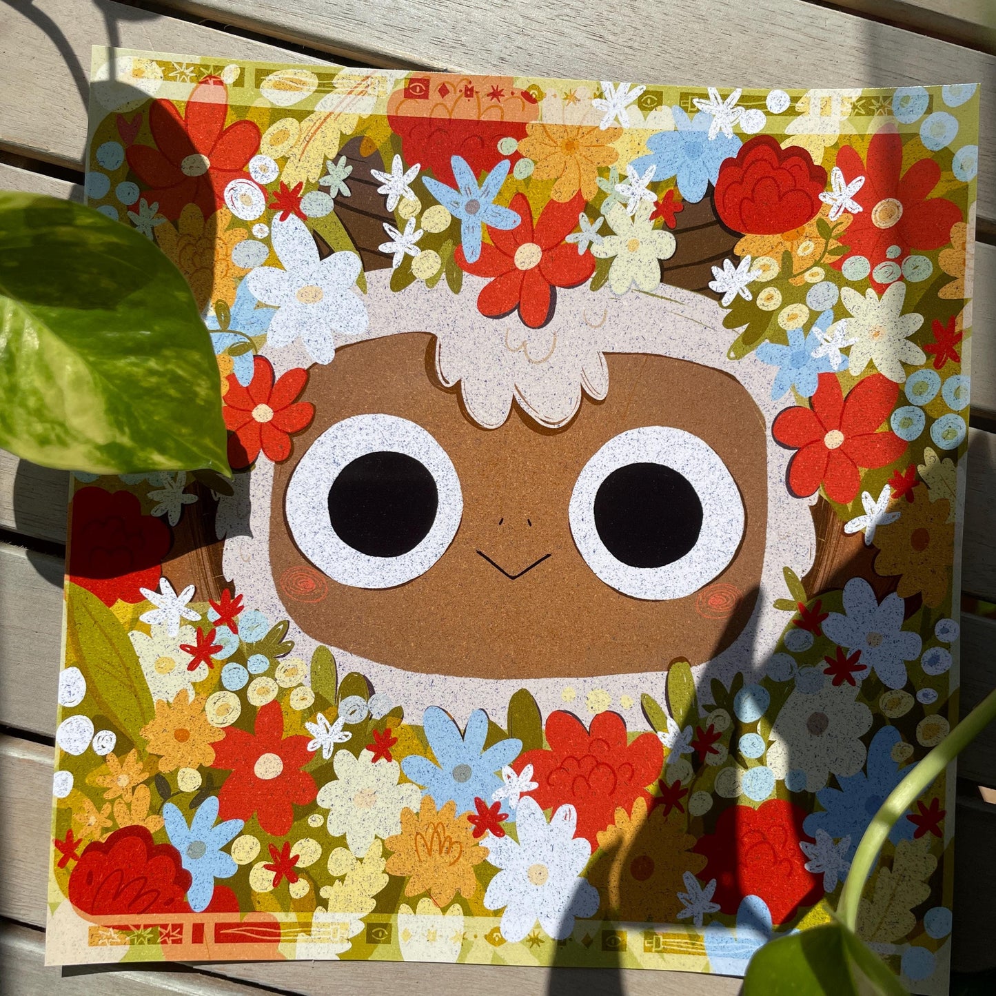 Print Cult of the Lamb Flowers, Fanart de la colección de ilustraciones "Cult of the Lamb"