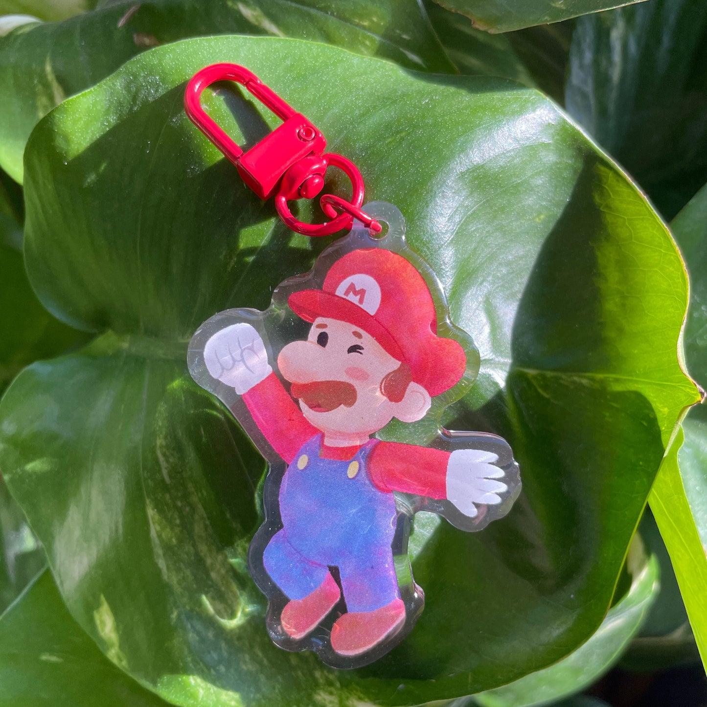 Llavero Mario: Keyring Keychain Acrilico colgante regalo llaves mochila Keychain