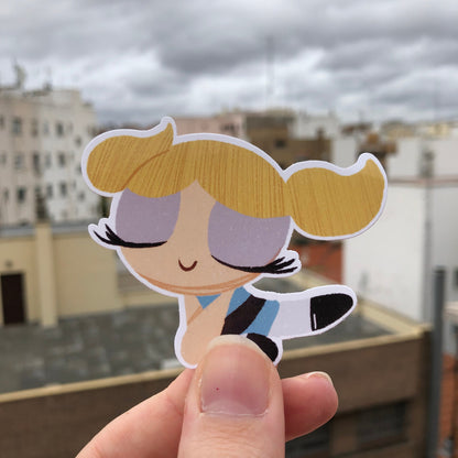 Pack Pegatinas Burbuja Las Supernenas | Bubbles The Powerpuff Girls Stickers Pack | Cartoon Network Fanart | Las Chicas Superpoderosas