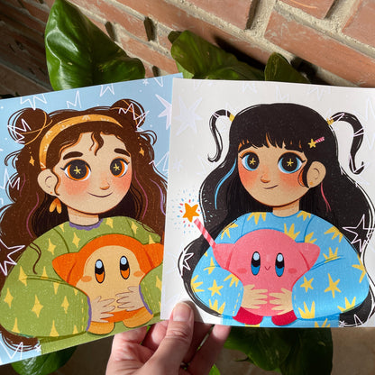 Print Kirby Fanart Ilustración Impresa