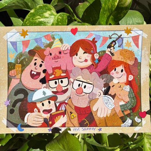 Print Gravity Falls End Summer, Fanart, Ilustración impresa de la colección "Gravity Falls"