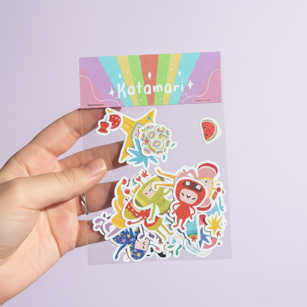 Pack de pegatinas inspiradas en Katamari - Dena Boral