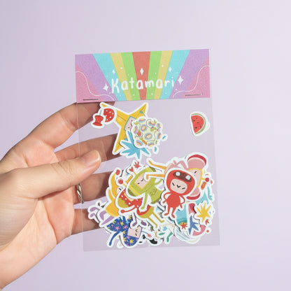 Pack de pegatinas inspiradas en Katamari - Dena Boral