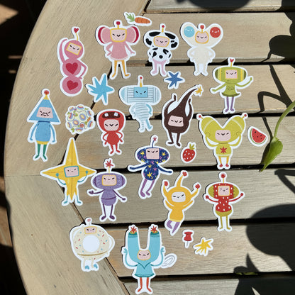 Pegatinas Surtidas Inspiradas en Katamari