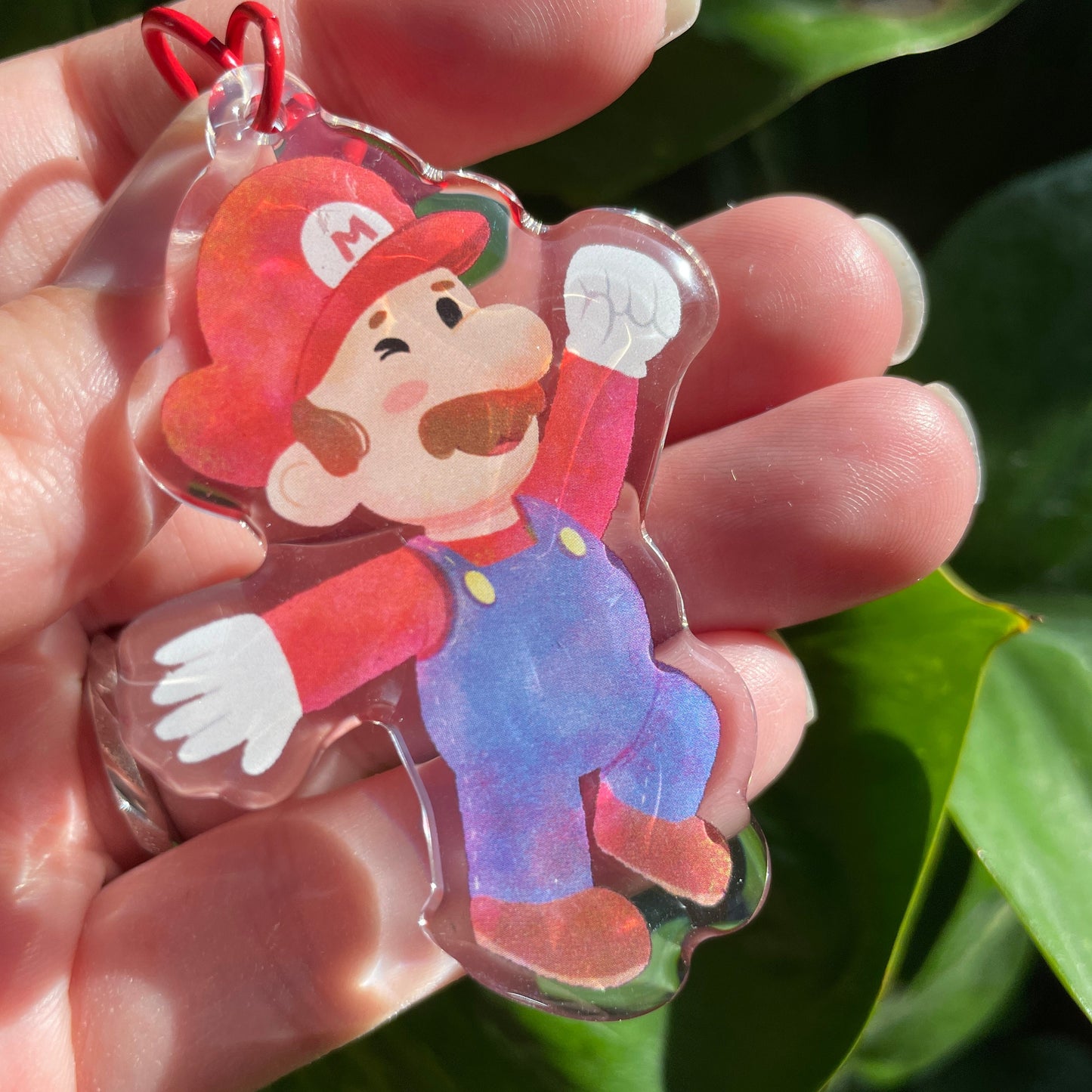 Llavero Mario: Keyring Keychain Acrilico colgante regalo llaves mochila Keychain