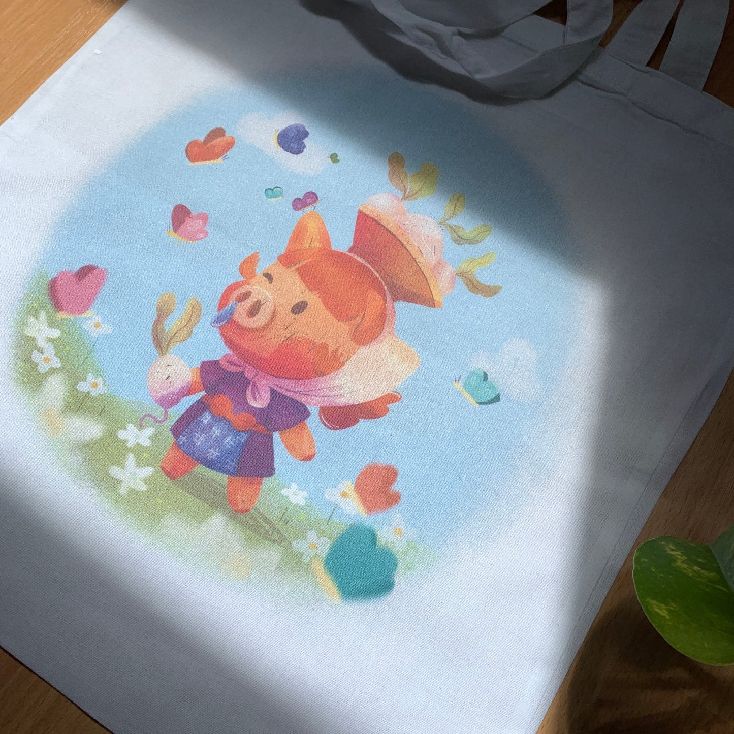 Tote Bag Juliana Animal Crossing | Bolsa Tela Fanart Daisy Mae | Animal Crossing New Horizons Fan Art 100% Algodón 40x40cm 16x16inch